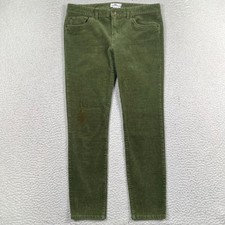 Vineyard Vines Pants Women  s 8 Corduroy Skinny Stretch Green Cords 32x27 Preppy