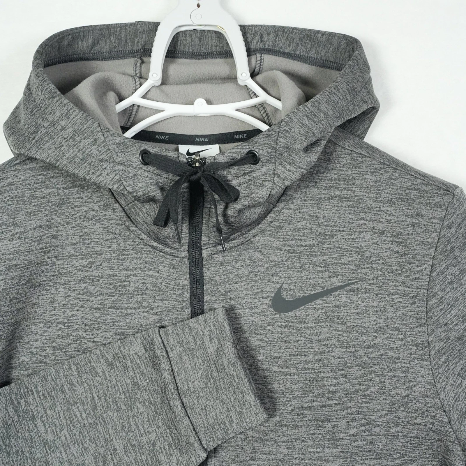 Nike Therma-FIT Mens Full Zip Hoodie Charcoal Grey Heather CU6231-071 Small