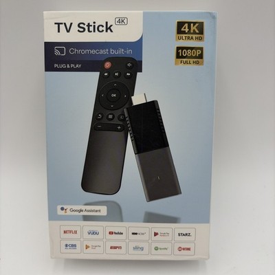 TV Stick 4K Android Dongle 128GB 4K HDR Chromecast Google Assistant Wi-Fi BT