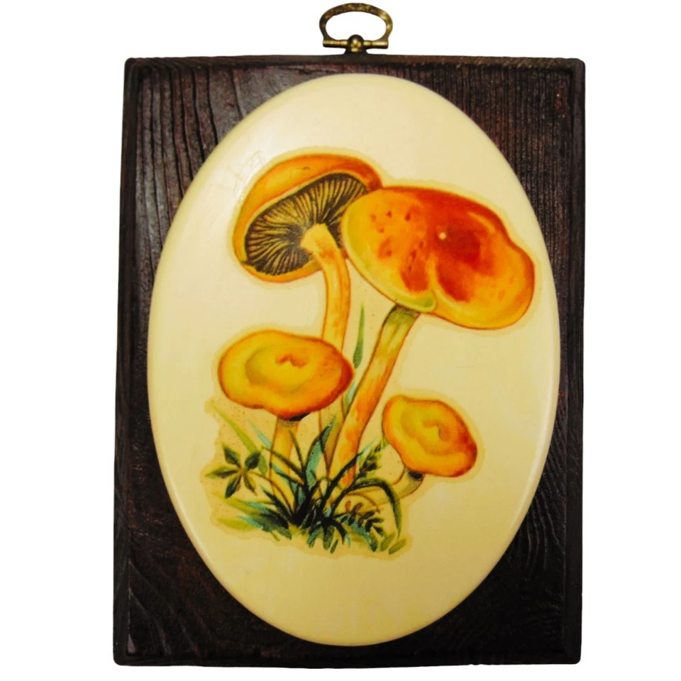 Juego de placas de pared vintage años 60 Japón/3 - pájaros, setas y mariposas Foto 4 de 4