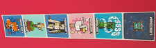 6 Minecraft video game Stickers, 2.5" x 2.5" each, Party Favors