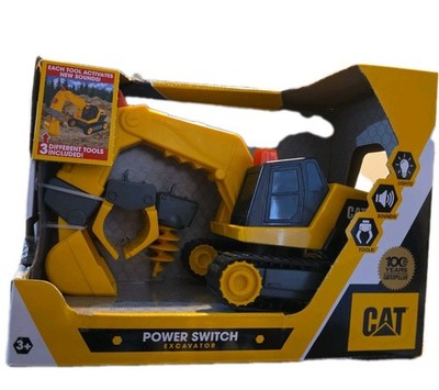 NIB  CAT Power Switch Excavator W/ Lights Sounds Tools