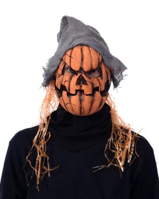 Zagone Studios Smashing Jack Pumpkin Latex Face Mask with Moving Mouth