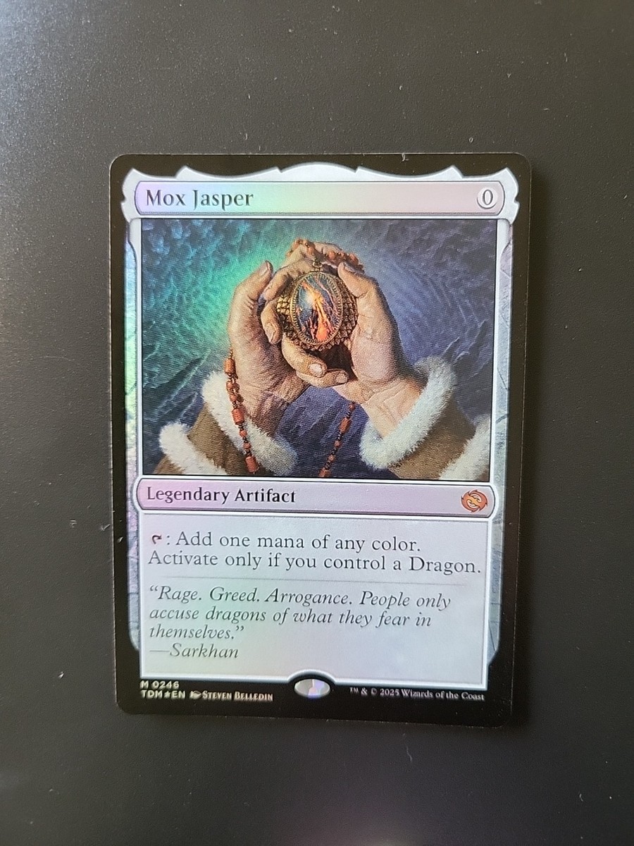 Mox Jasper Foil Mtg Card - Tarkir Dragon storm - Magic The