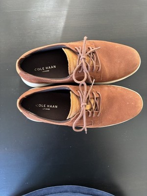 Cole Haan Grand Atlantic Brown Nubuck Oxford Shoes Men display picture 2
