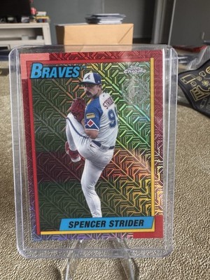 SPENCER STRIDER 2025 Topps Series 2 #T90C-107 1990 Topps Mojo Chrome Braves