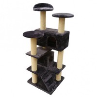 Duvoplus Kratzbaum Kletterbaum Katzenkratzbaum New York 130 Cm - Dunkelgrau