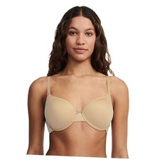 Women's Basic Invisible Smooth Custom Fit Bra 34C Beige