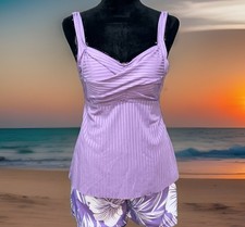 Two Piece Women s Swimsuit Purple Size XL