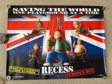 Recess School's Out ORIGINAL UK Cinema Quad FILM POSTER  100cm x 76cm