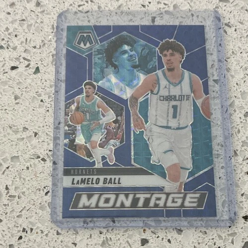 Panini 2024-25 Mosaic Montage LaMelo Ball Blue Mosaic Prizm /199 #28