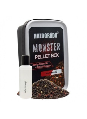 Haldorado Monster Pellet Box Hot Mango 400g Karpfen Pellets