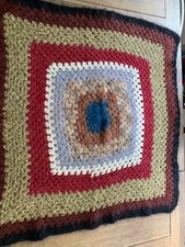 Handmade vintage crochet blanket
