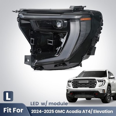 LED Headlight W/Module For 2024-2026 GMC Acadia AT4 / Elevation Left Driver Side