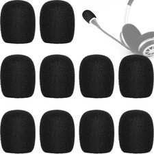 Lapel Headset Microphone Windscreens Foam Covers Covers Mini Size Color Black