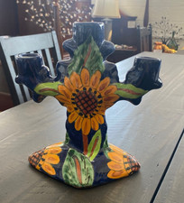 Talavera Pottery Candle Stick Holder