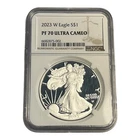 2023-W American Silver Eagle $1 NGC PF70 ULTRA CAMEO Proof 1 oz Silver 14A