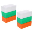 6pcs Laboratory Microscope Slide Storage Box Plastic Slide Holder For Schools Ho