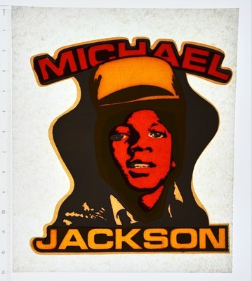 VINTAGE 1970s Heat Transfer | Michael Jackson Retro Portrait