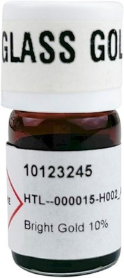 Colorobbia Liquid Bright Gold 10% (Glass Gold) Overglaze for Kiln-Fired Glass