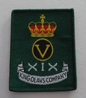 King Olav's Company Green Howards Yorkshire Regiment Arm Badge - British Army