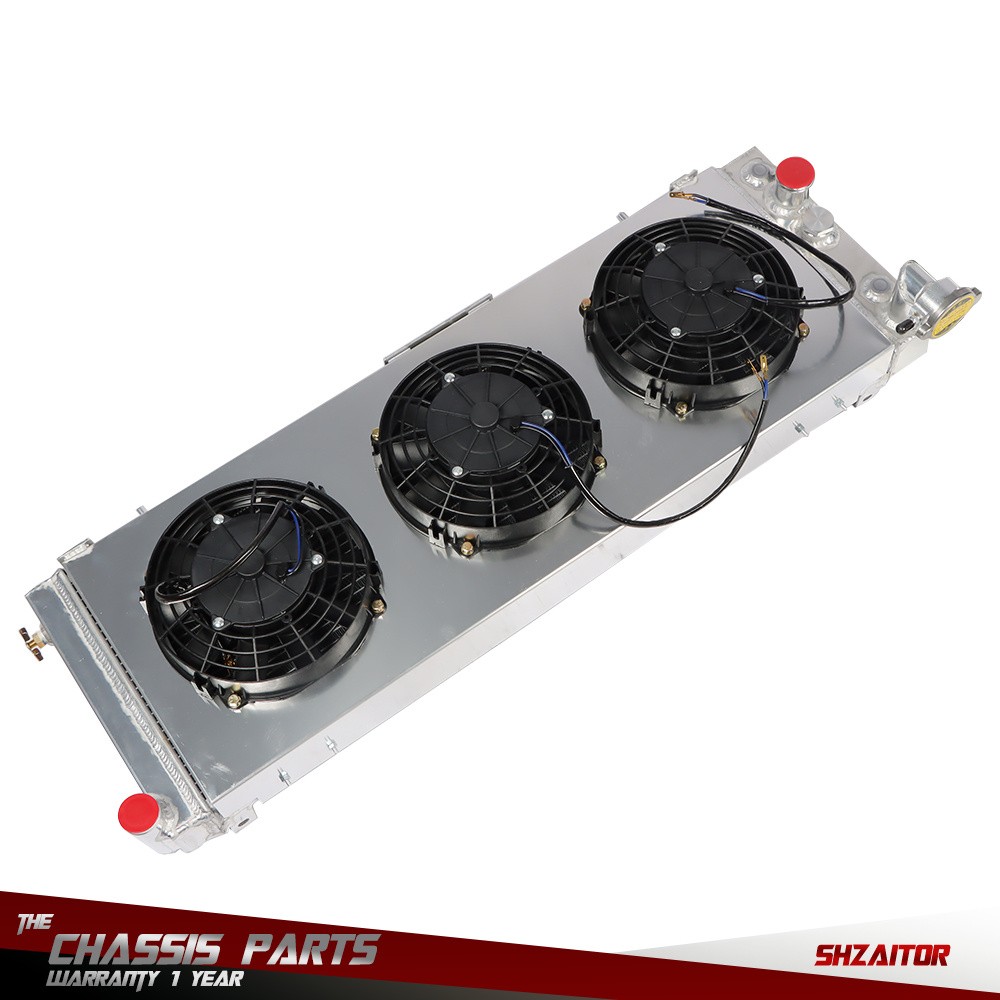 Aluminum Radiator + Shroud Fan Relay Kit For Jeep Cherokee XJ Comanche 1991-2001