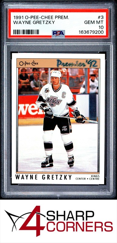 1991 O-PEE-CHEE PREMIER #3 WAYNE GRETZKY KINGS HOF PSA 10