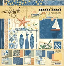 Graphic 45 SCENIC ROUTE 12x12 Collection Pack Kit Scrapbook 24/pk