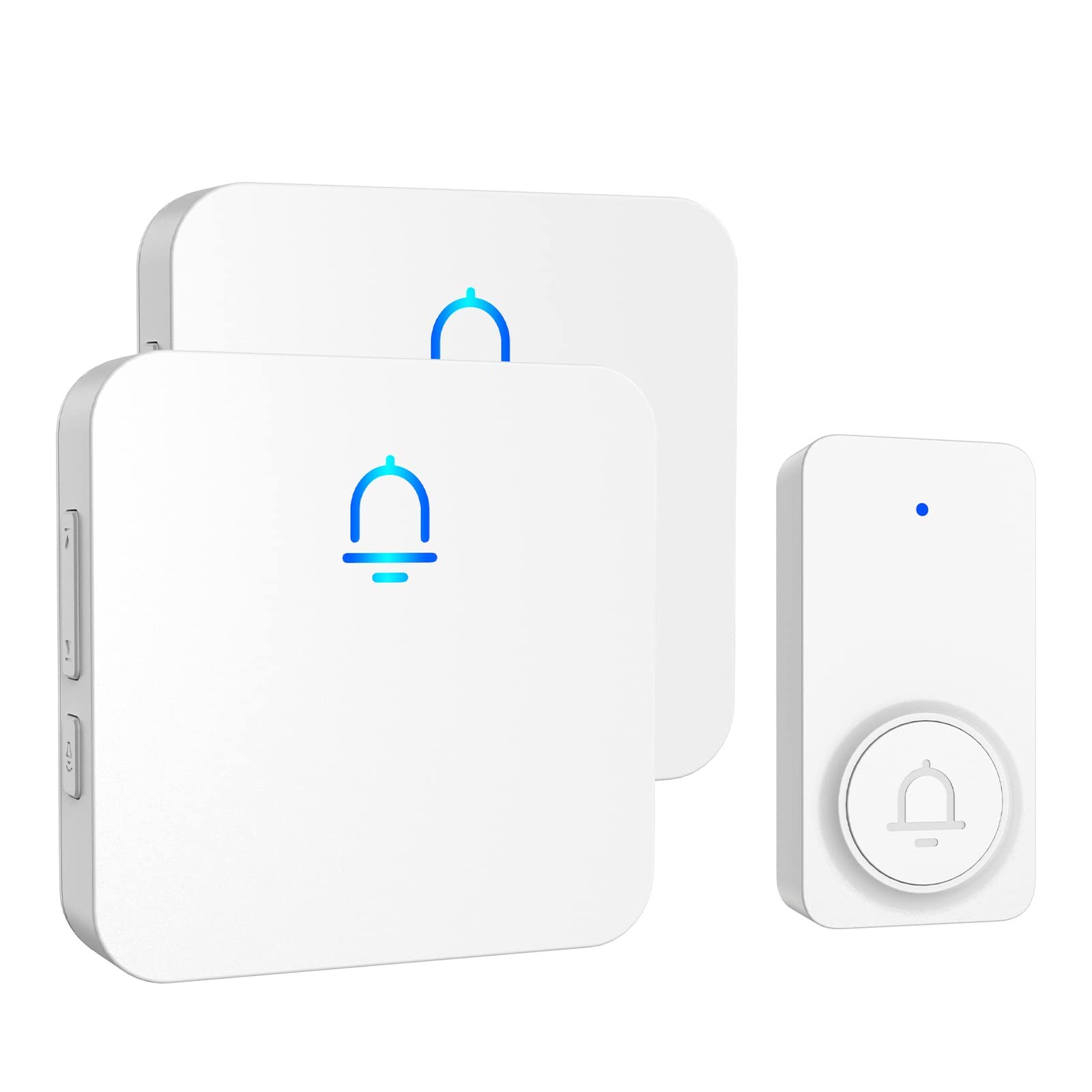 Wireless Doorbell with 2 Receivers, 1000ft Range, Adjustable Volume, 52 Melodies