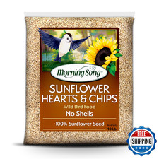 Morning Song Sunflower Hearts & Chips Wild Bird Seed - 10 lb No Mess, Shell-Free 4.29 per gallon