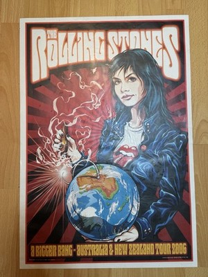 Rolling Stones 2006 Australia NZ Poster Ken Taylor Beyond The Pale Archive Proof