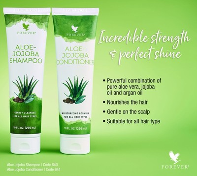 Forever Living Aloe-Jojoba Shampoo and Conditioner Combo Pack