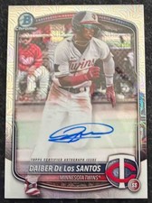 2025 Bowman Daiber De Los Santos #BMA-DD Chrome Prospect Auto Mega Box Refractor
