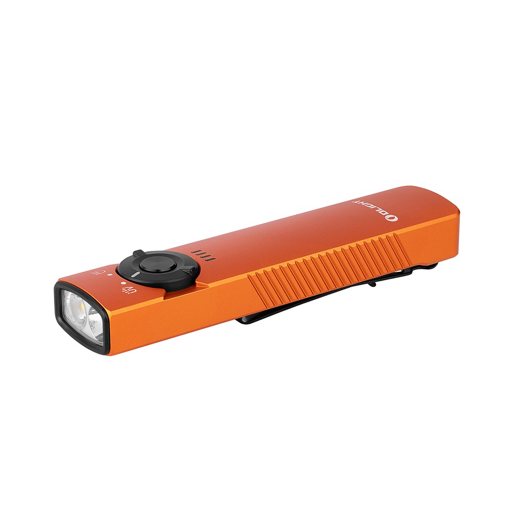 OLIGHT Arkfeld UV オレンジ ニュートラルホワイト USED OLIGHT Arkfeld UV Rechargeable EDC Flashlight, 1000 Lumens