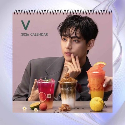 2026 V Calendar, BTS K Pop Idol Global Star Fan Gift Decor
