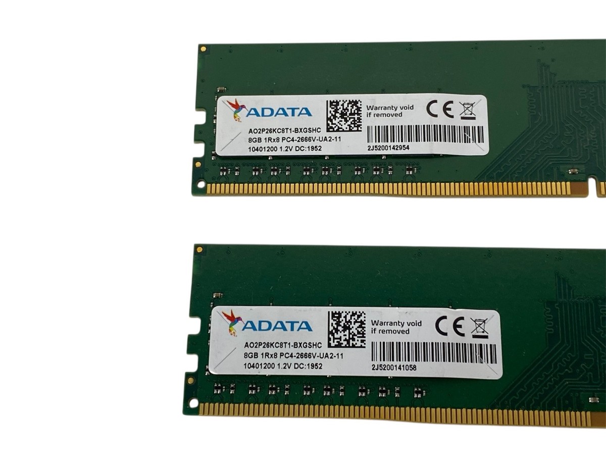 ADATA DDR4 2666 ECC DIMM 8GB×2枚セット ADATA DDR4 2666 ECC DIMM