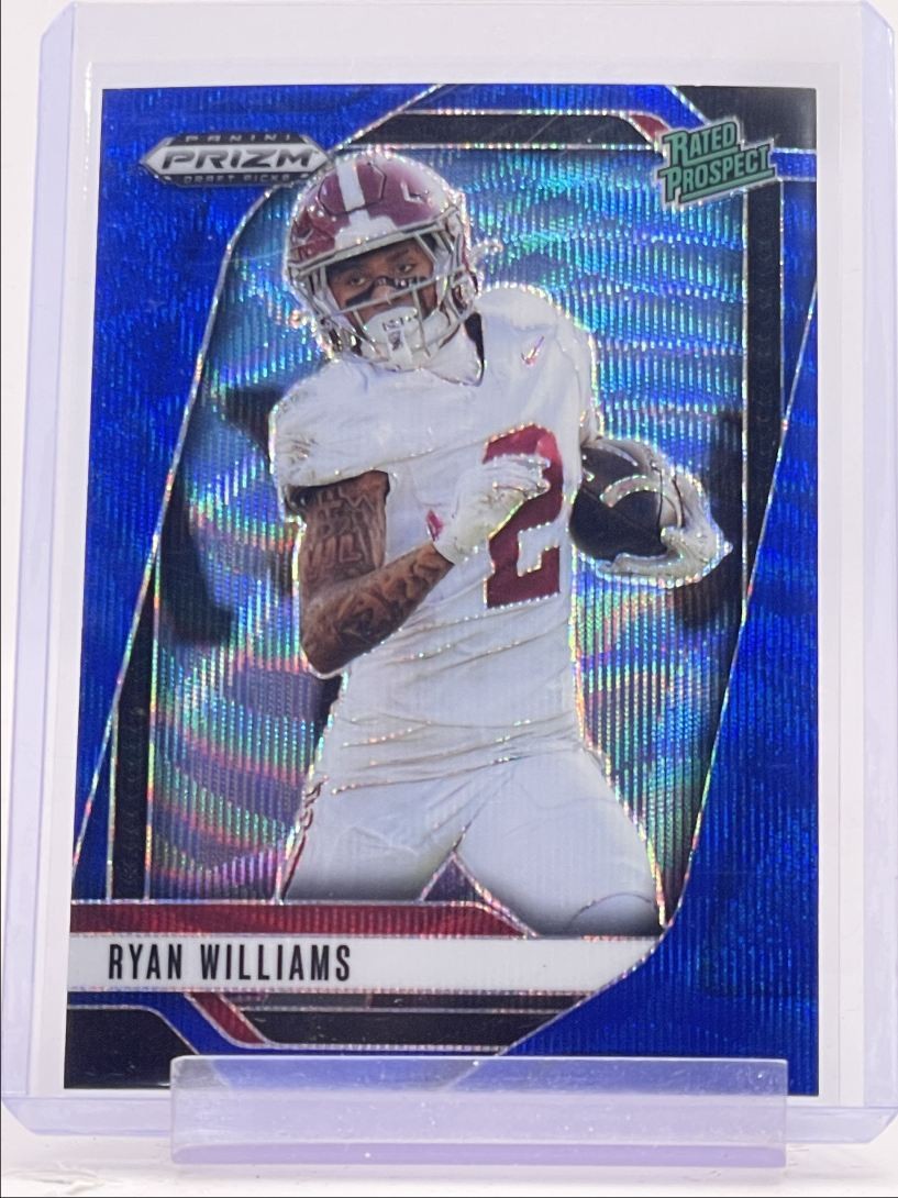 RYAN WILLIAMS 2025 PRIZM DRAFT RATED PROSPECT BLUE WAVE A /299 Q1198
