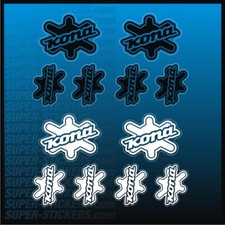 Set adesivi 12 pezzi NUOVO logo Blot per telaio bicicletta KONA casco bici MTB DH decalcomania