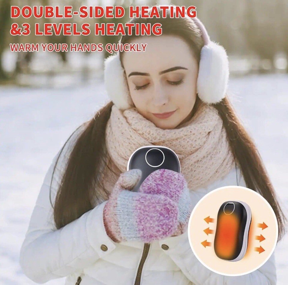 Goomp Hand Warmers Rechargeable 2 Pack,2 in 1 5000mAh Electric Portable Pocket eBay