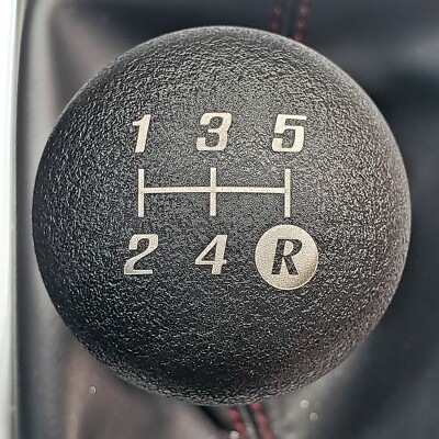 SSCO WRINKLE BLACK SR 5 SPEED 55mm 190 GRAMS WEIGHTED SHIFT KNOB SHIFTER SPHERE