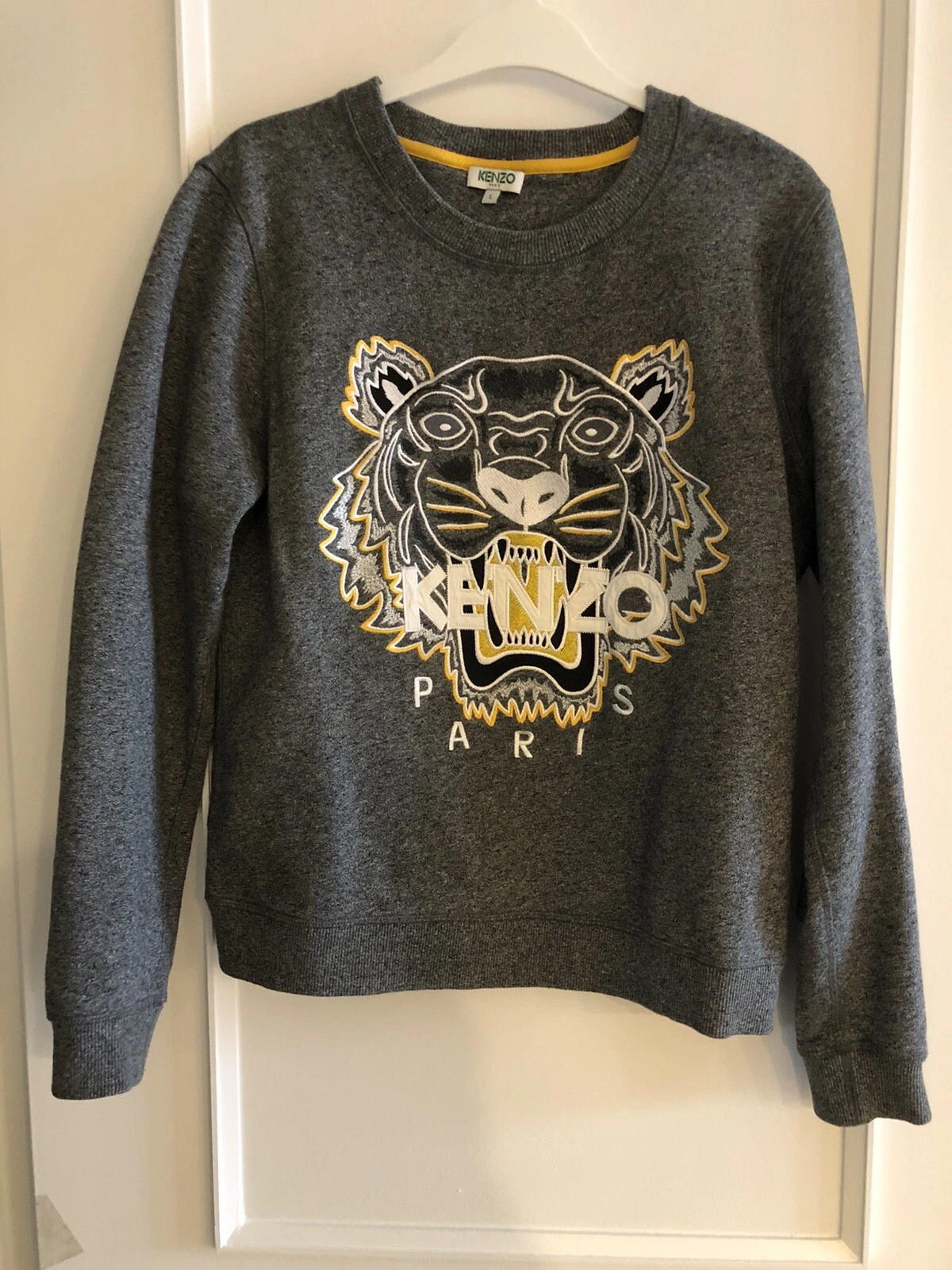 Felpa Kenzo Donna Grigia Taglia S