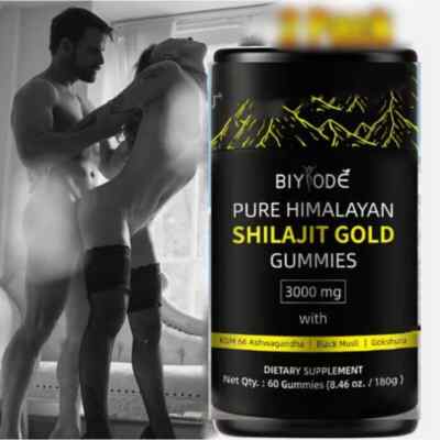 Himalayan Shilajit GOLD Gummies, Bio, extrem wirksam 3000 mg, Fulvosäure