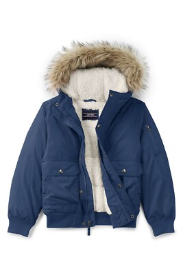 LANDS' END Boys or Girls S(8) Expedition Down Bomber Jacket NWT $159