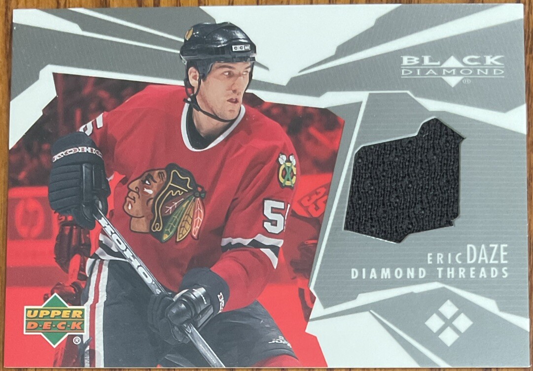 2003-04 Black Diamond Threads Eric Daze #DT-ED Chicago Blackhawks