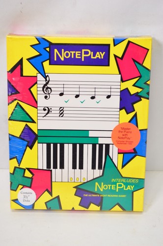 New Noteplay Piano Sight Reading 3 5 Ms Dos Computer Game Pc Ebay