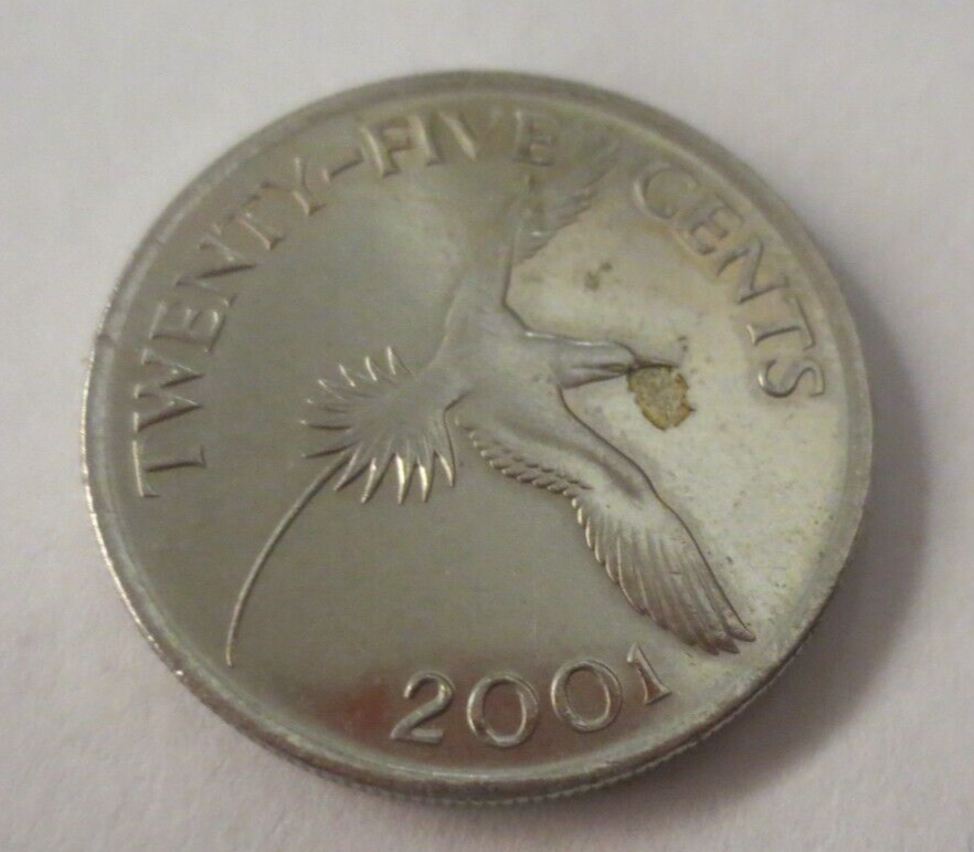 Bermuda Queen Elizabeth II 4th Portrait Copper Nickle 25 Cents