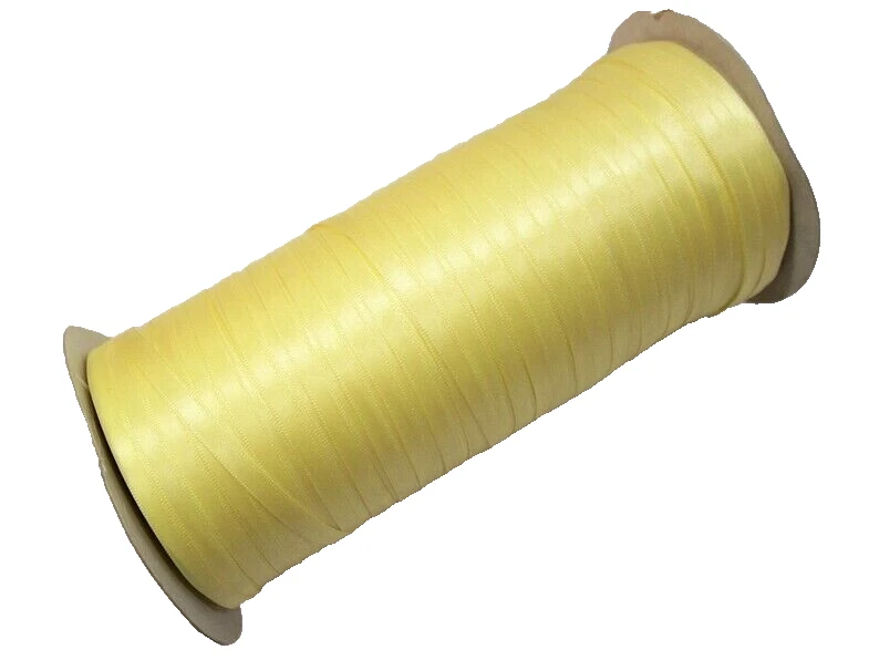 Schiff Maize Yellow Single-Face Satin Ribbon 1/4 inch wide x 10 yards B18 - Image 3 of 3