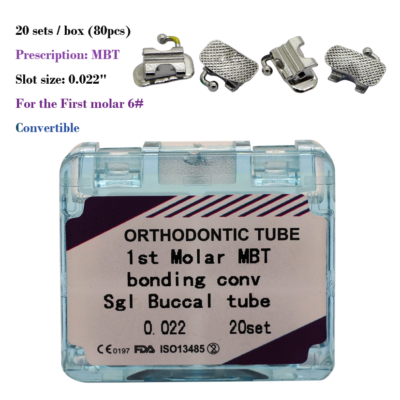 Dental Orthodontic Buccal Tube for 1st/2nd Molar MBT Roth 022