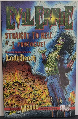 Evil Ernie Straight to Hell #-1 Prologue 1995 Wizard/Chaos Comics w/ Lady Death