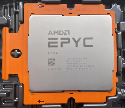 AMD EPYC 9654 GENOA SP5 ZEN4 96-Core 2.4GHz Processor 100-000000789 SERVER CPU